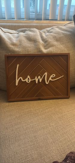 Wooden decorative sign home