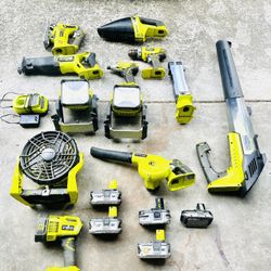 Ryobi 18v Power Tools 20 Pieces