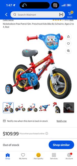 Brand New Paw Patrol Bike