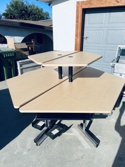Virco 8700 Series Table 42" x 84" Trapezoid w/ 2nd Tier Extension (sold together or separate)