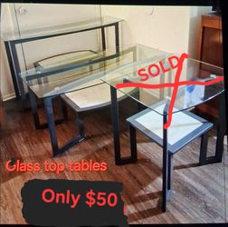 Glass Top Tables