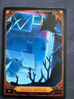 Hazbin Hotel Season 2, 1st edition trading cards, Vox’s Office