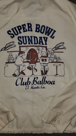 70'S El Monte California Club Balboa Super Bowl Sunday Jacket 