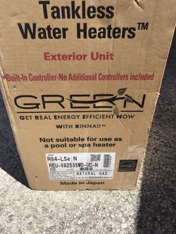 R94-LSe N REU-VA2535WD-UC-N Tankless Water Heater for Sale in West Palm  Beach, FL - OfferUp