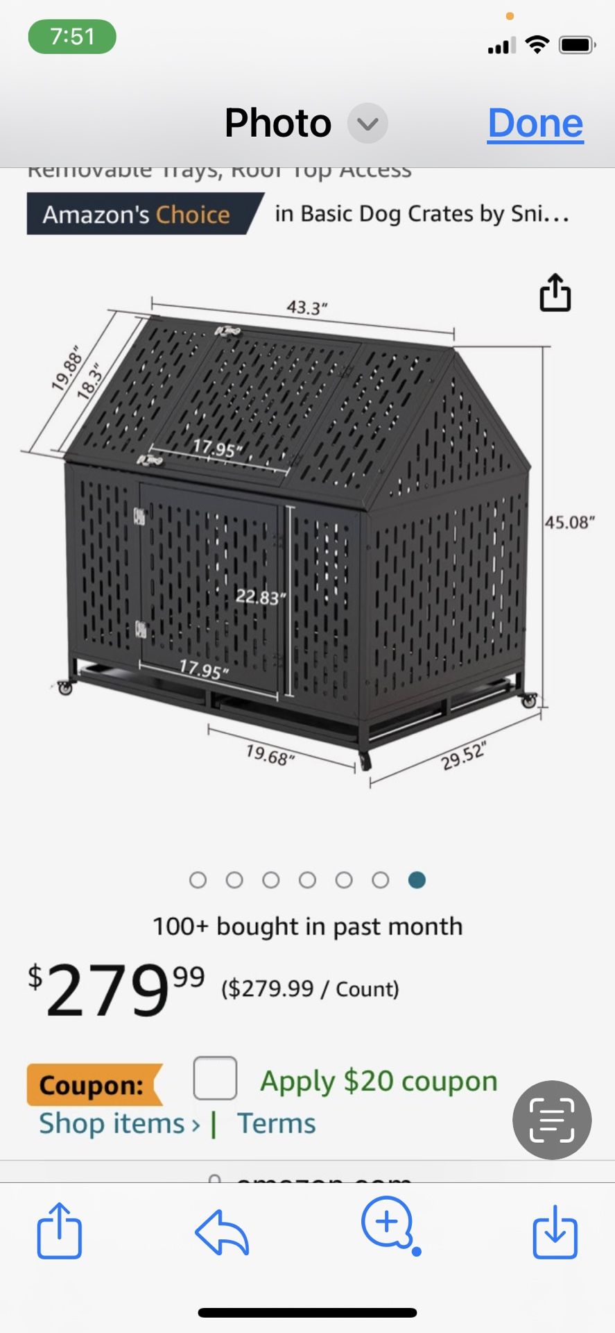 Dog Crates/houses For In