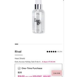 Lange Rival Heat Shield Spray $10