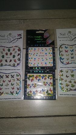 Nail butterflies stickers