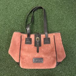 Dooney and Bourke Suede Leather Terracotta Tote Shoulder Bag A5116567