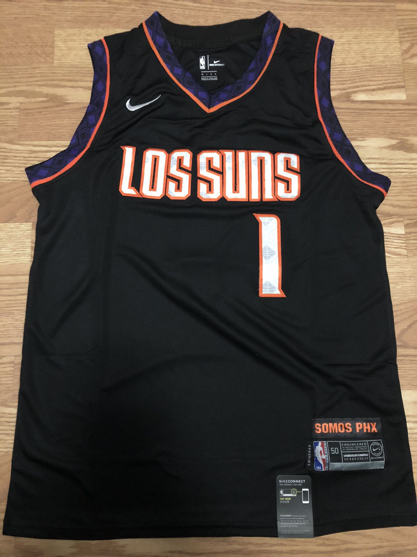 Phoenix Suns Los Suns Devin Booker Statement Basketball Jersey
