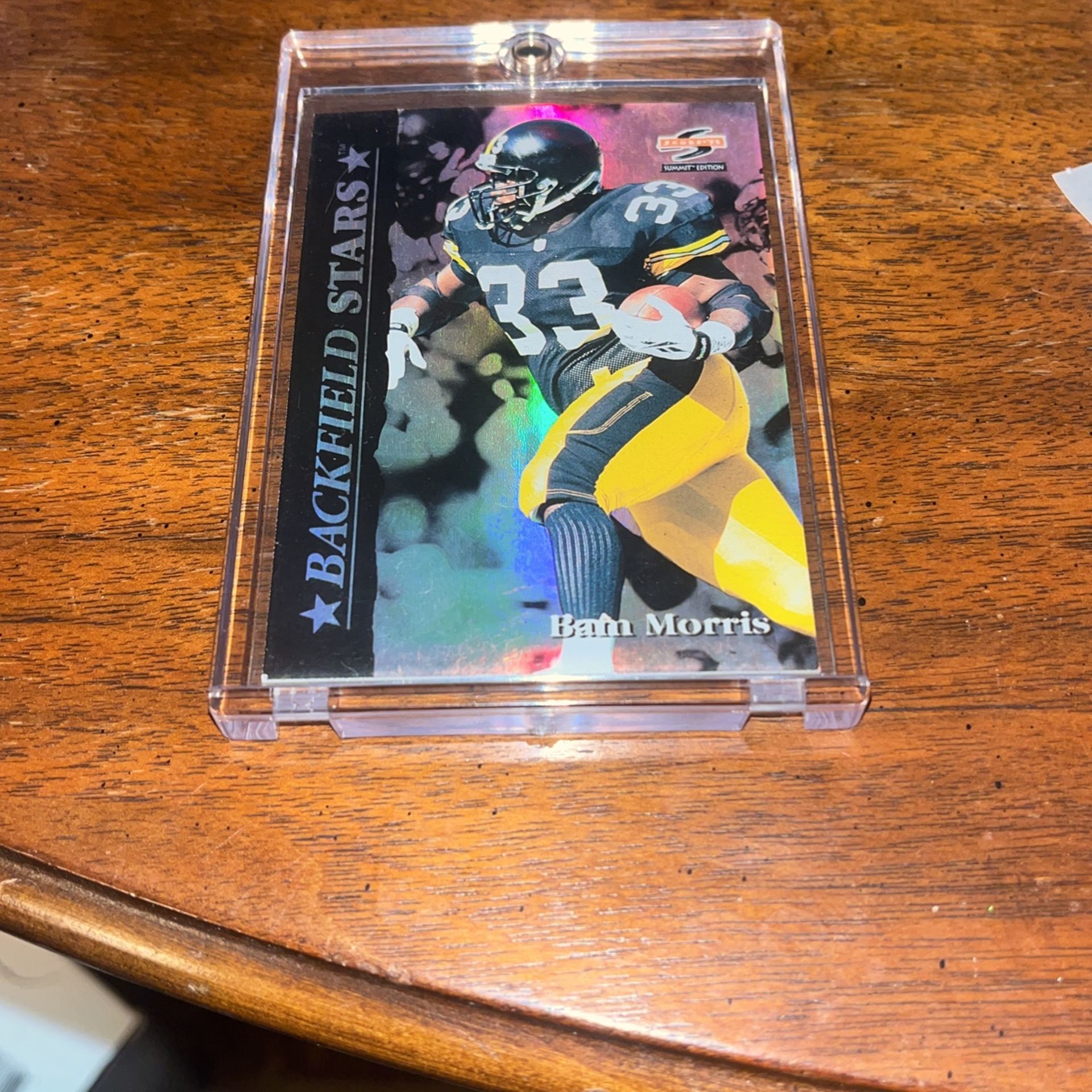 95 Score Backfield Stars Bam Morris Refractor Card