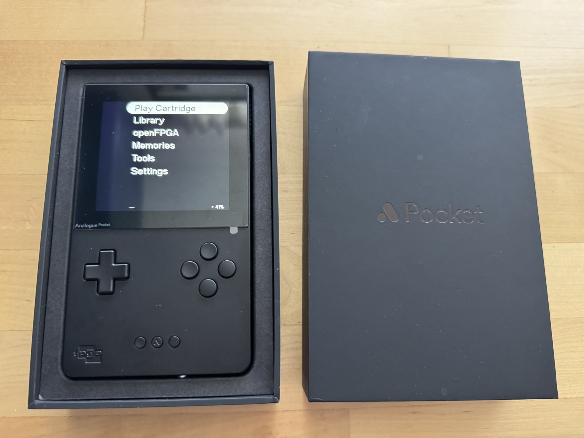 Analogue Pocket Black with 4GB Micro SD Card