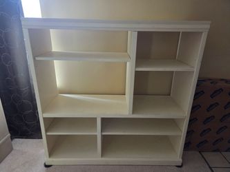 Entertainment center with shelves