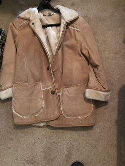 Nice suede medium women coat