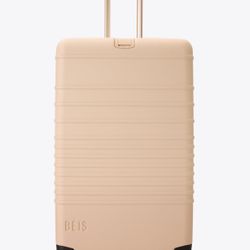BÉIS The Large Check In Roller In Beige *NEW*