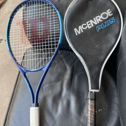 2 Tennis Rackets Wilson Ultra And McENROE PLUS