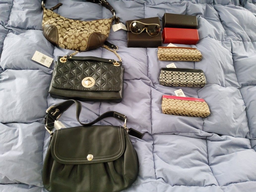 COACH And KATE SPADE ITEMS/ ALL NEW / Purses $100.00 Each/ See Description For Prices