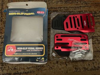 Non-Slip New Red Pedal Covers.  See Photos !
