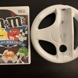 M&M’S KART RACING + Wii Steering Wheel (Nintendo Wii + Wii U)