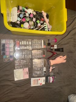 Lot of nail supplies.