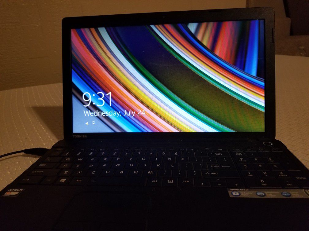 Toshiba 15.6 laptop with windows 8.1 asking 150.00 obo