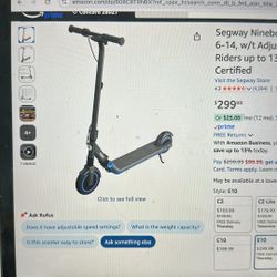Segway Ninebot E10 Electric Scooter For Kids
