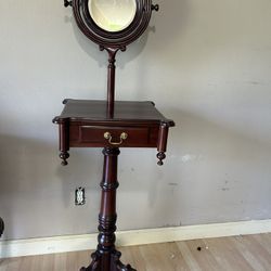 Victorian Style Wood Gentlemen Shaving Stand