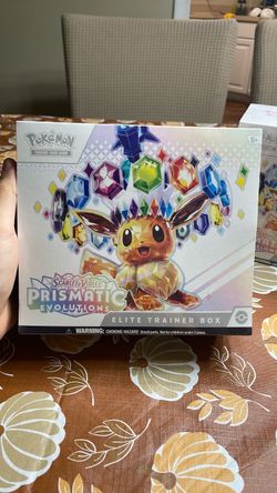 Pokémon Scarlet & Violet Prismatic Evolutions Elite Trainer Box