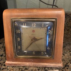 Vintage Telechron Bubble Glass Pharoah 4F61 Electric Art Deco Clock Tested/Works