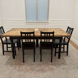 Dining Room Table With Chairs And Bench 