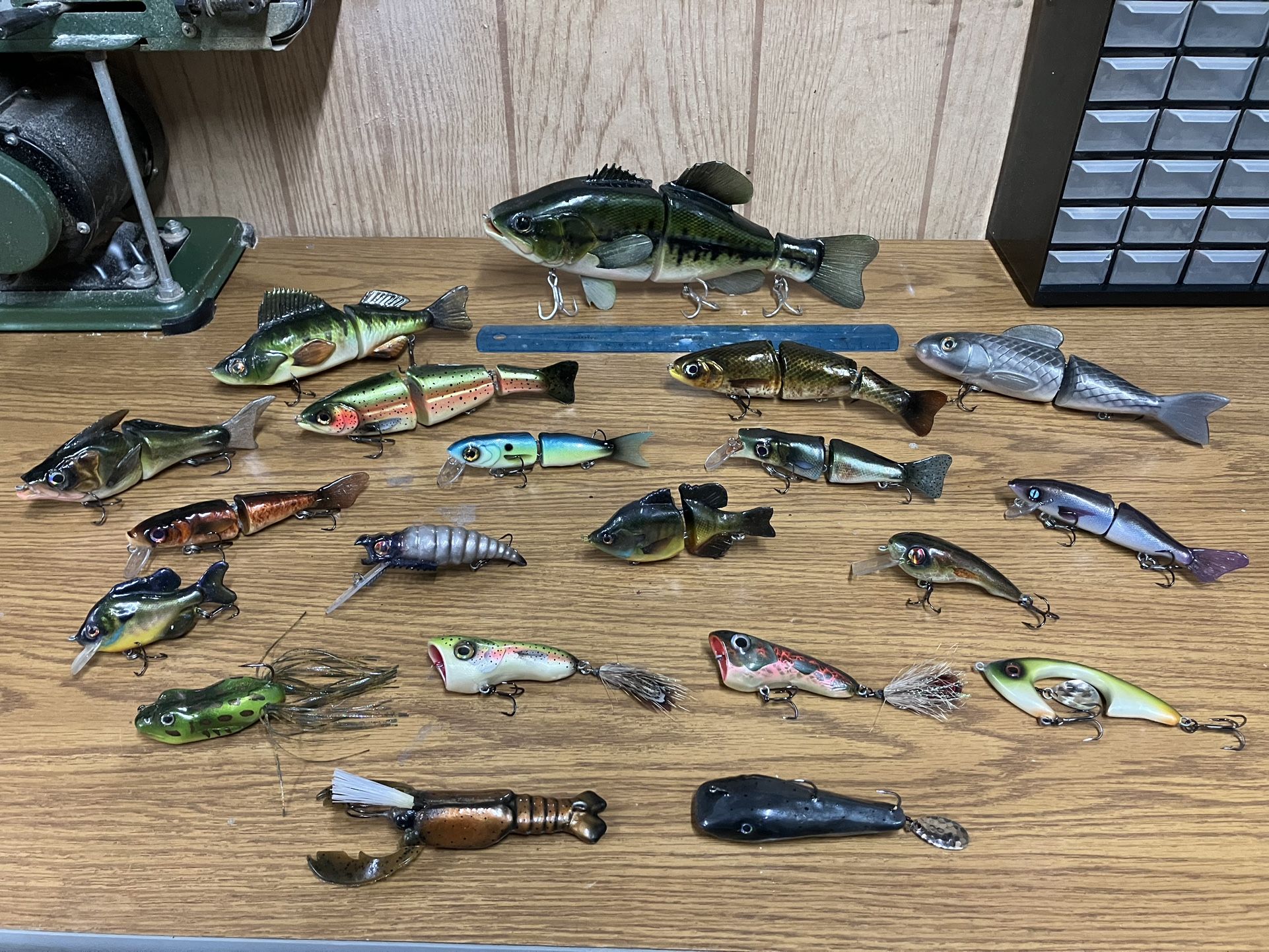 Hand Carved, Hand Painted Fishing Lures
