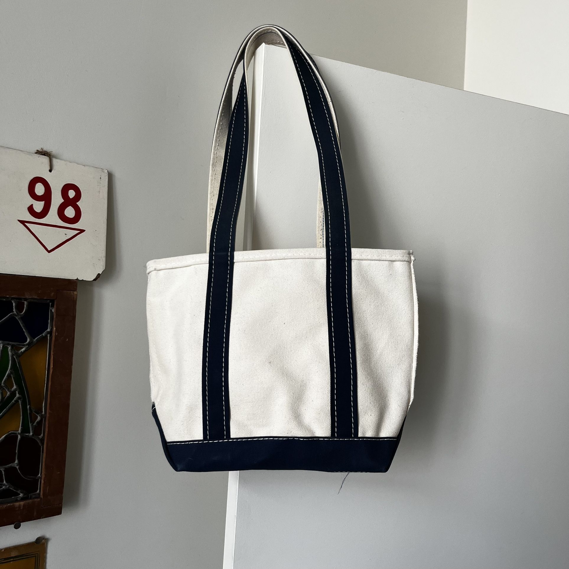 L.L Bean Tote Small Bag With Ling Straps