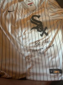 Braden Montgomery signed Nike white Sox jersey fanatics certified