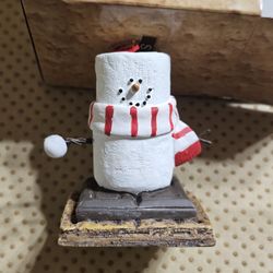 The Original S'mores Snowball Ornament Marshmallow Chocolate Midwest Seasons of Cannon Falls Decor Collectible Avon Holiday Decor *NEW