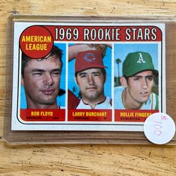 1969 Topps Baseball Card#597 Rollie Fingers Rookie Card (Pack Fresh/Nr Mt)