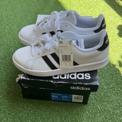 Men’s Grand Court Adidas Tennis Shoes 91/2 Size