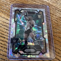 Oba Femi NXT WWE Cracked Ice Rookie Refractor