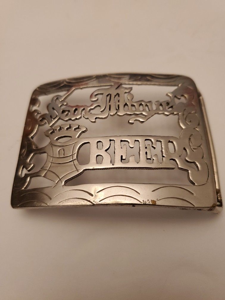 VINTAGE SAN MIGUEL BEER BELT BUCKLE