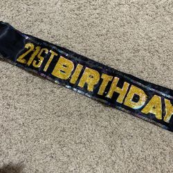21st Bday Sash Lights Up $20