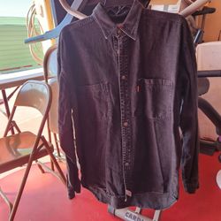 LEVI'S DENIM LONG SLEEVE SHIRT RED TAB
