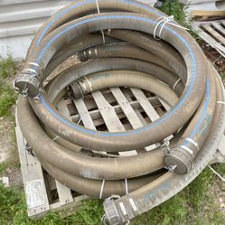 5 Inch Suction/Discharge Hose With Camlocks 20ft Long. 4 Complete Hoses 