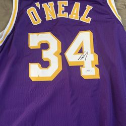 Shaquille O’neal Auto Laker Jersey