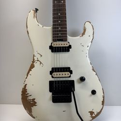 Beautiful Charvel Pro-Mod Relic San Dimas Style 1 HH FR PF Upgraded With Fishman Fluence Classic Humbuckers.