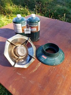 Coleman Camping Stove and Pan Set