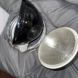 New Harley Headlight And Used Bucket 