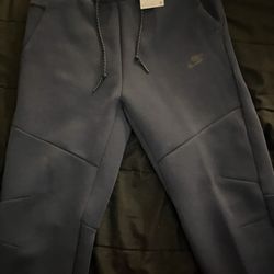 Blue Nike Tech Joggers 