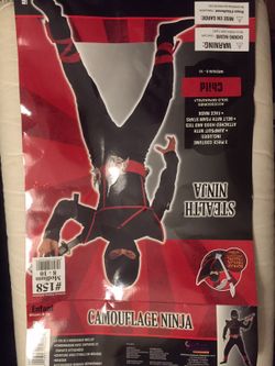 Stealth Ninja costume small 8-10