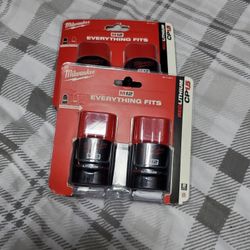 M12 Milwaukee 2-pack batteries