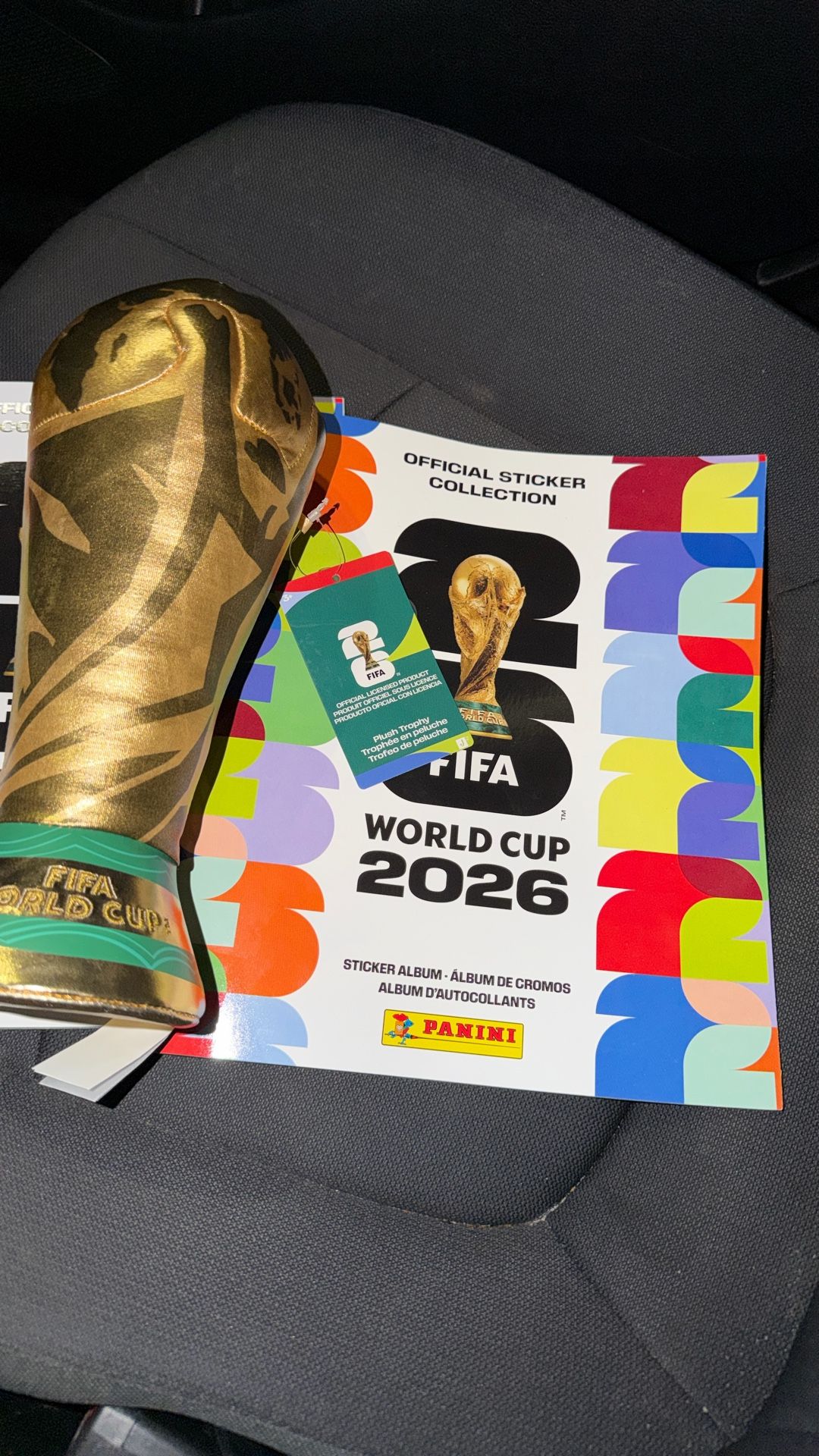 FIFA World Cup Sticker Book & Plush Trophy 🏆⚽️