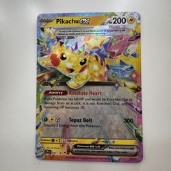 Pikachu ex - 057/191 - SV08: Surging Sparks Pokémon