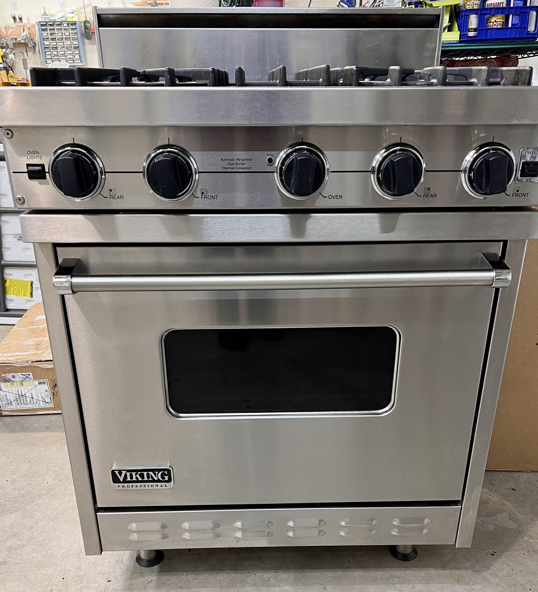 Viking Pro 4 Burner Free Standing Gas Range VGIC3054BSS